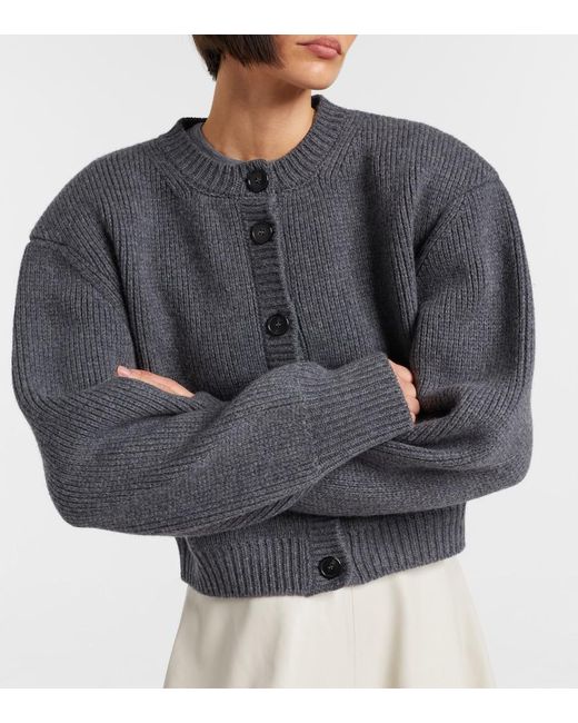 Rohe Gray Statement Wool Cardigan