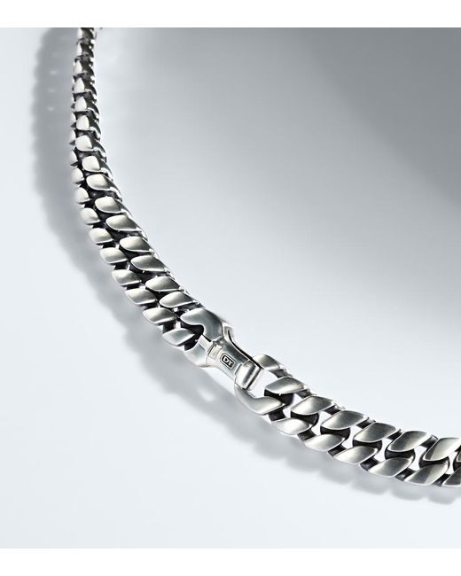 David Yurman Metallic Sterling Chain Necklace for men