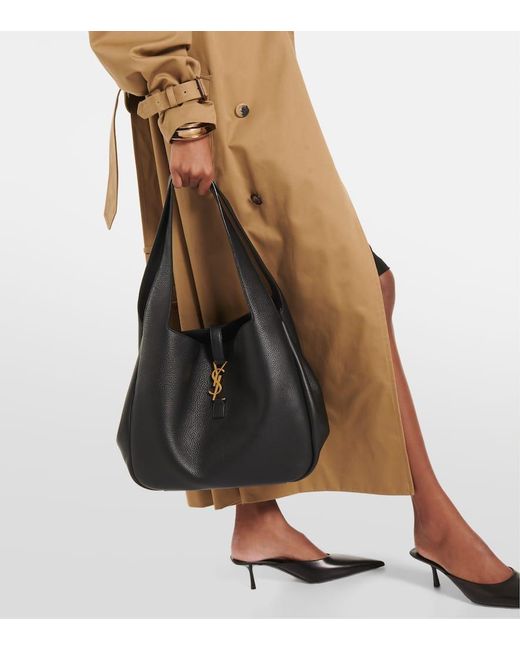 トートバッグ SAINT LAURENT BLACK LEATHER LE 5 A 7 BEA SHOPPING BAG Le 5 À 7 Bea leather tote bag in black - Saint Laurent