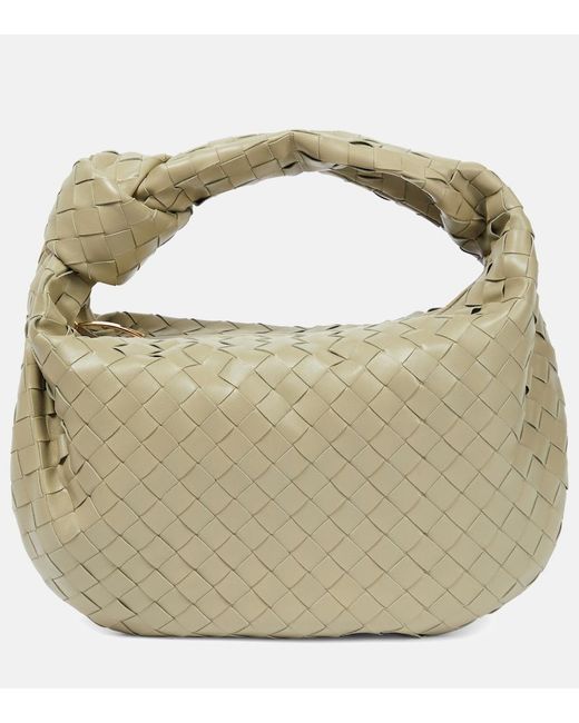 Bottega Veneta Metallic Jodie Teen Leather Tote Bag