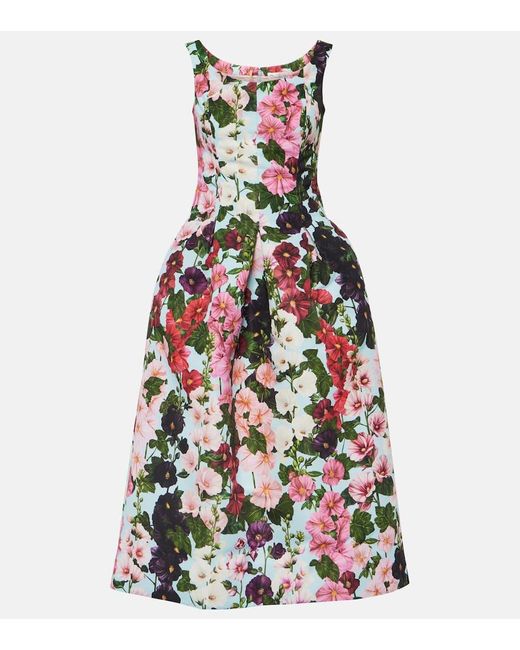 Abito Midi di Oscar de la Renta in White