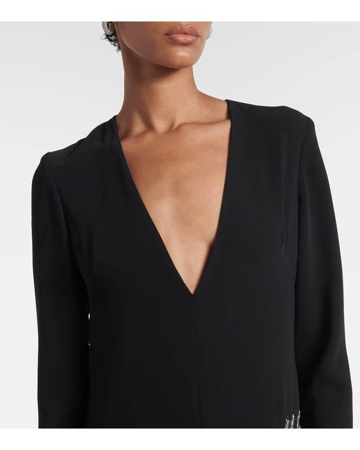 Costarellos Black Robe Vita Aus Crepe