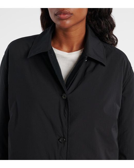 The Row Black Evadne Technical Overshirt
