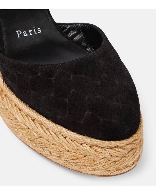 Christian Louboutin Brown Brigissima 70 Espadrille Sandals