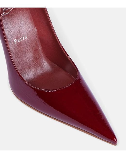 Christian Louboutin Red Kate Max Patent Leather Pumps
