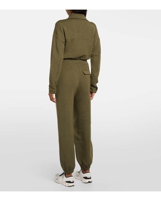 Jumpsuit Jessie in jersey di Varley in Green