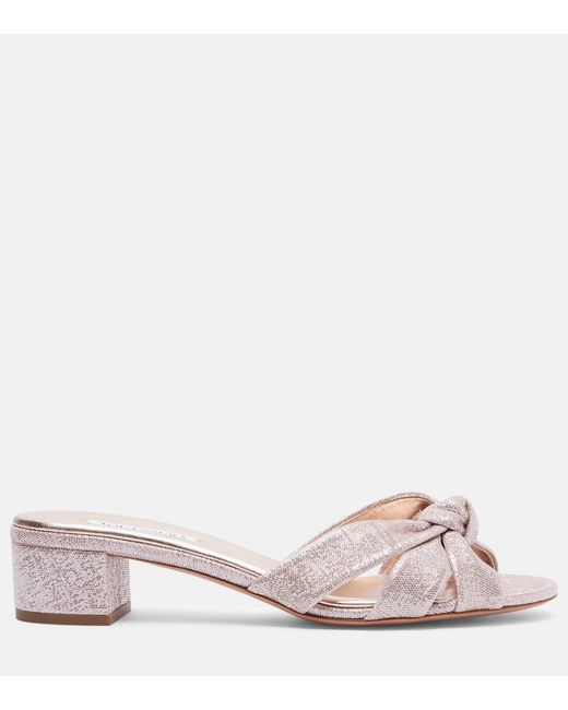 Aquazzura Pink Nina 35 Sandals
