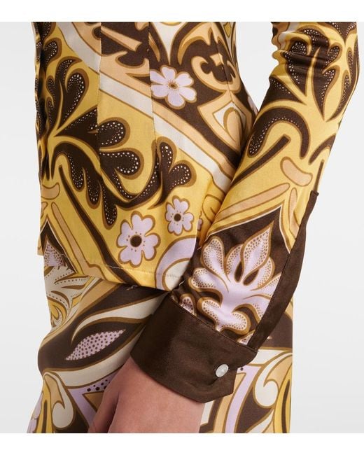LaDoubleJ Metallic Spells Placee Printed Shirt