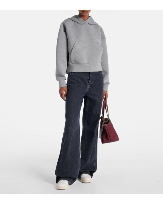 Sudadera Con Capucha De Jersey Con Logo Gucci de color Gray