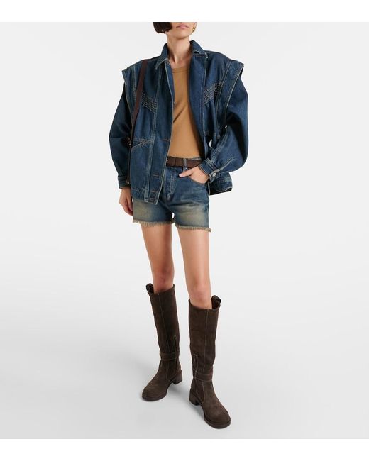 See By Chloé Black New Ring Suede Knee-High Boots