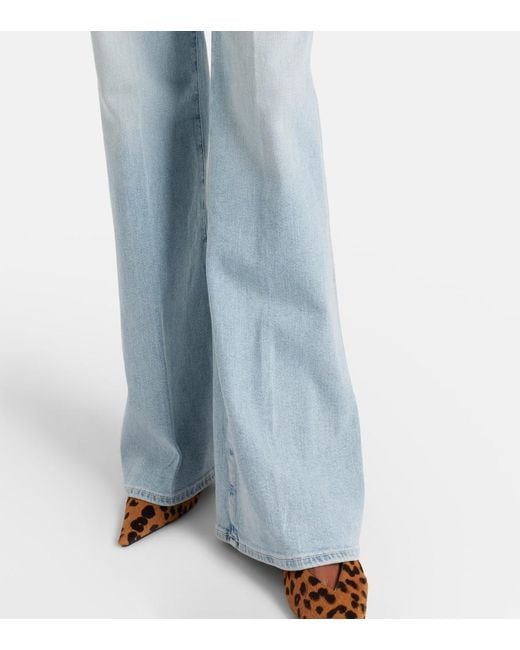 Jeans Flared Modern Dojo De Tiro Medio 7 For All Mankind de color Blue