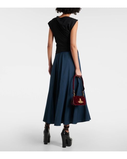 Top asymetrique en coton Vivienne Westwood en coloris Black