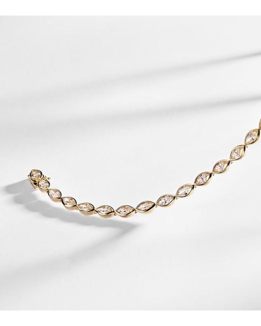 SHAY Metallic 18Kt Tennis Bracelet With Diamonds