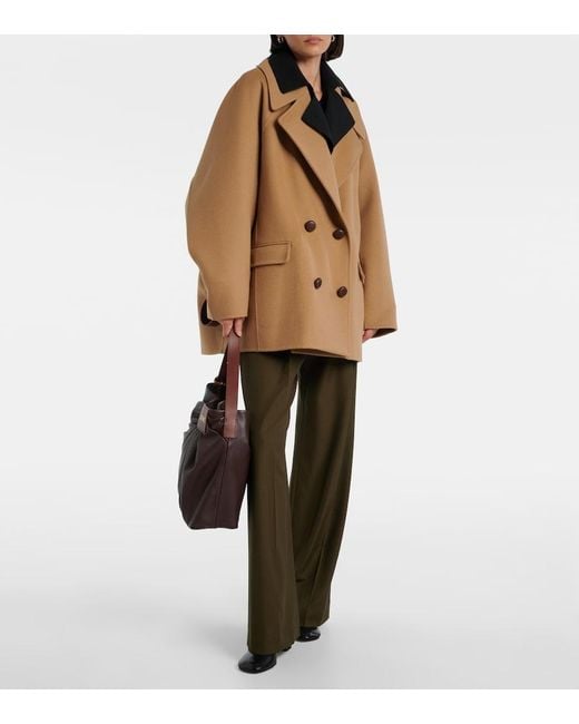 Loewe Brown Draped Leather Tote Bag