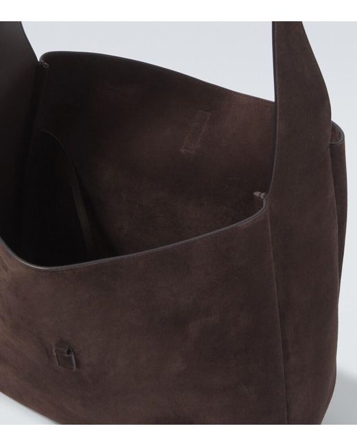 Saint Laurent Brown Le 5 A 7 Maxi Suede Shoulder Bag for men