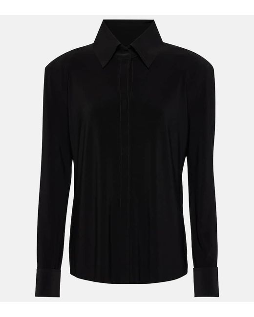 Norma Kamali Black Padded Shirt