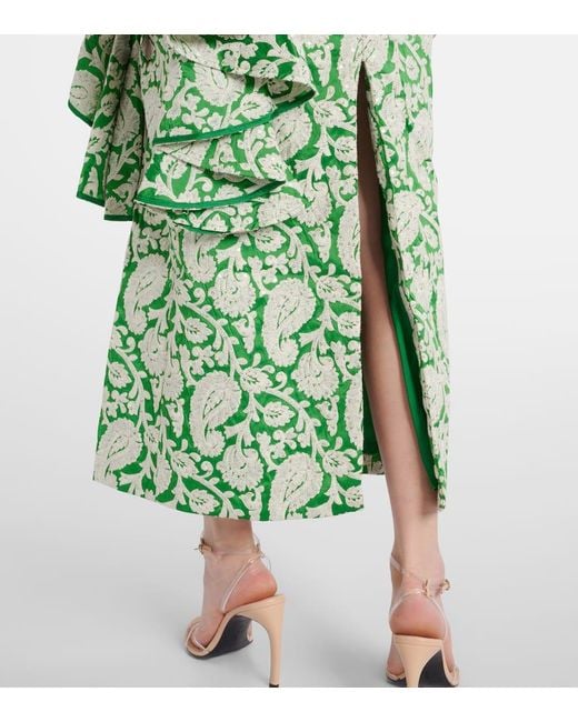 Johanna Ortiz Green Midikleid