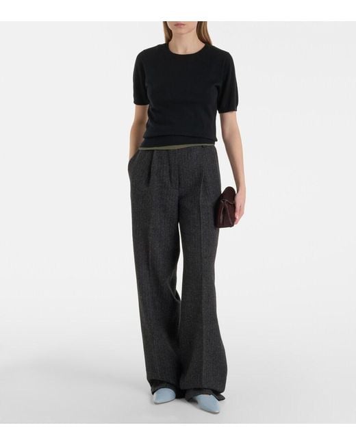 Extreme Cashmere Black N°416 Noor Wool And Cashmere Sweater