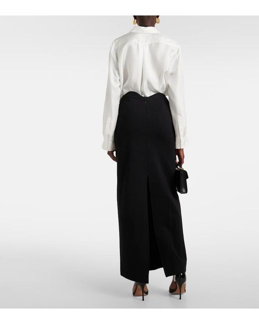 Staud Black Petunia Maxi Skirt