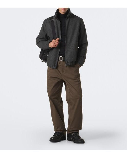 Moncler Black Limberl Flannel Down Jacket for men