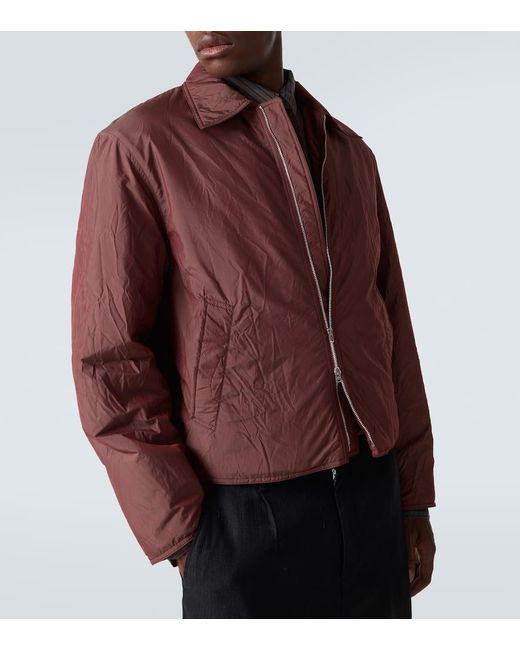 Our Legacy Red Slight Padded Jacket for men
