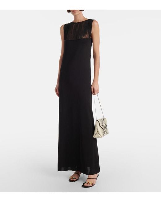 Khaite Black Ruslan Maxi Dress