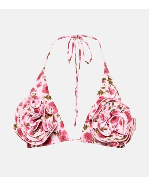 Magda Butrym Red Bikini Top