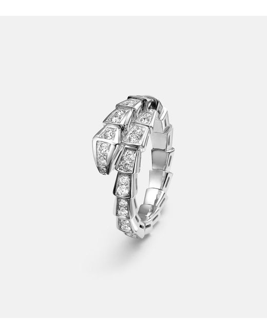 Anello Serpenti Viper di BVLGARI in White