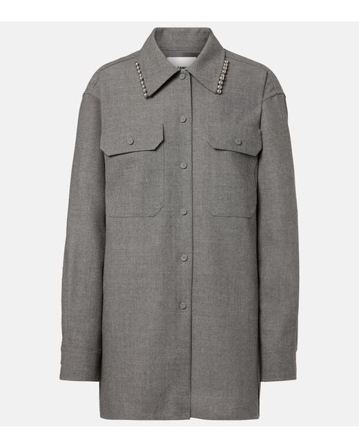 Camicia Oversize di Jil Sander in Gray
