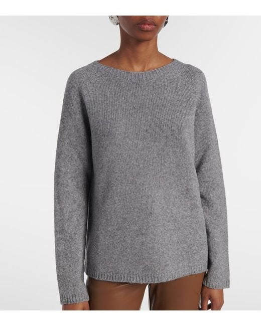 Max Mara Gray Georg Wool And Cashmere-Blend Sweater
