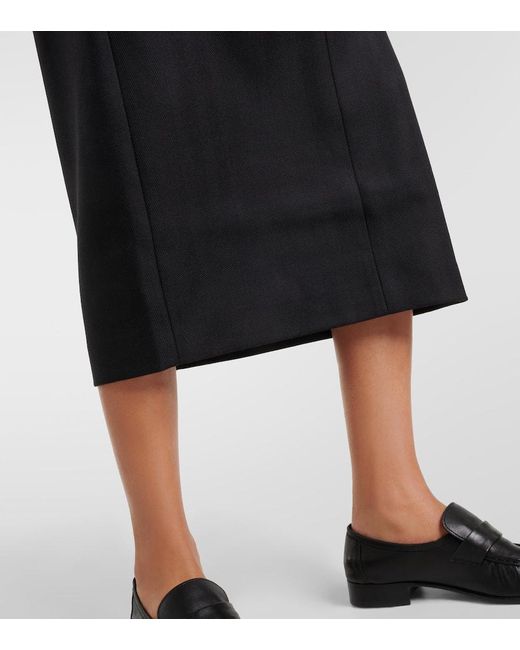 Falda tubo de lana n raya diplomatica Co. de color Black