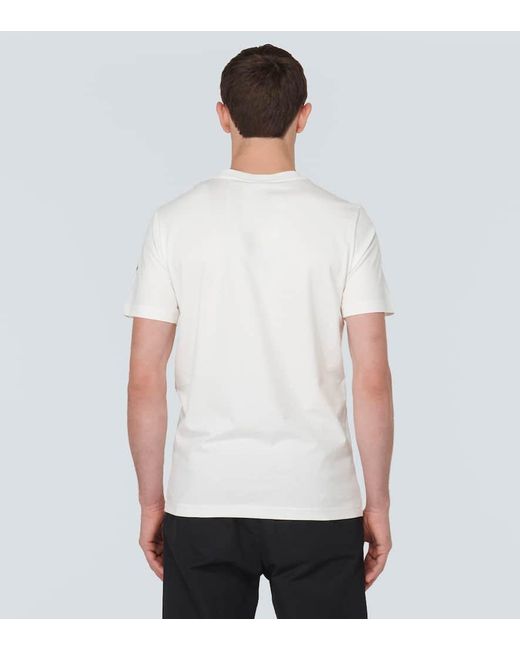 Moncler T-shirt mit beflocktem logo in White für Herren