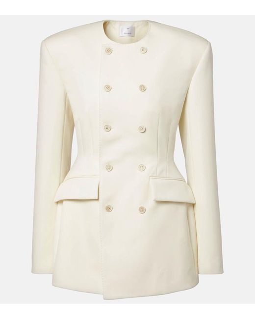 Wardrobe NYC Natural Rhw Double-Breasted Minidress