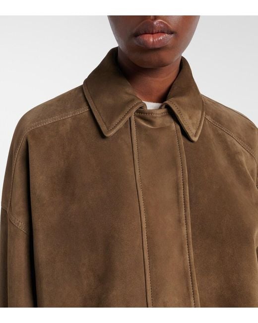 Brunello Cucinelli Green Suede Jacket