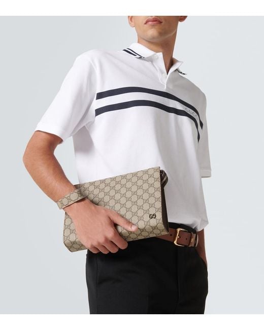 Pochette Gg Canvas di Gucci in Metallic da Uomo
