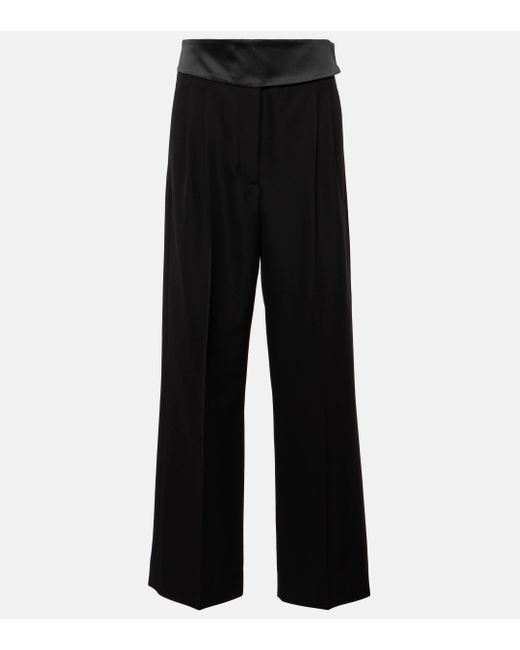 Pantalon de smoking en laine Stella McCartney en coloris Black
