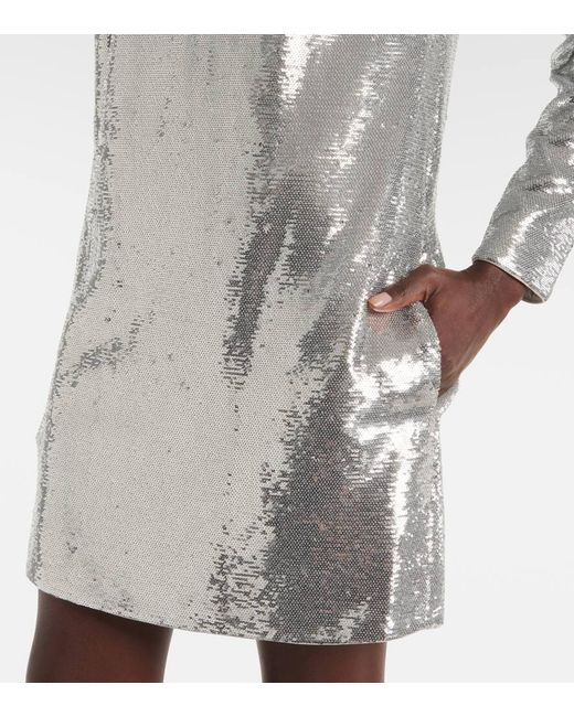 Abito Corto Con Paillettes di Roland Mouret in White
