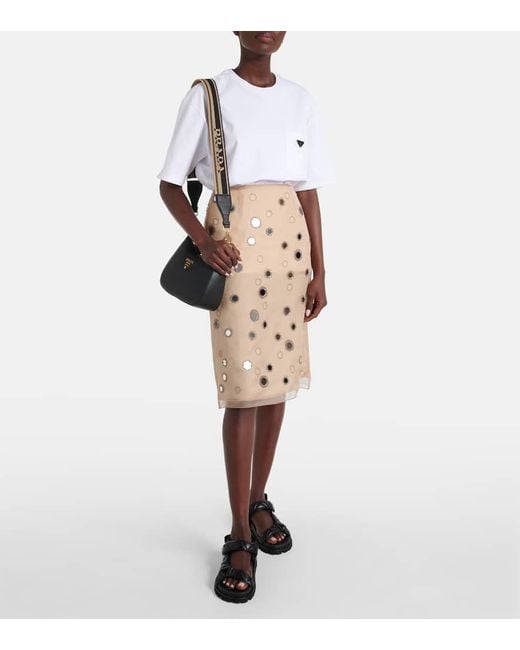 Prada Black Sandalen Fussbett Aus Leder