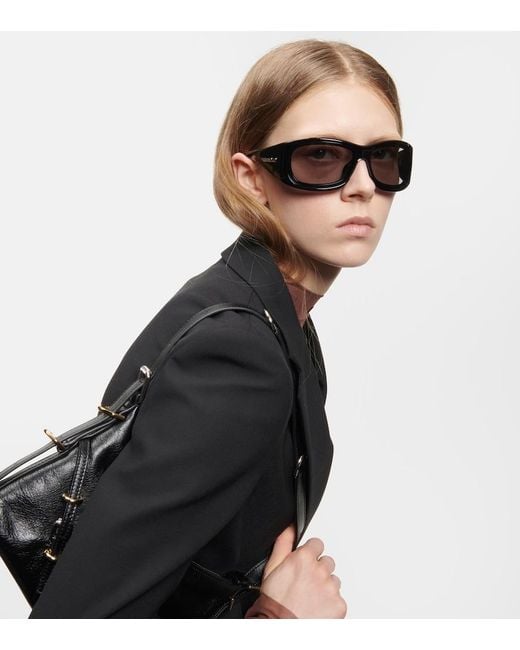 Givenchy Gray G180 Rectangular Sunglasses