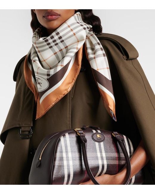 Burberry Natural Check Silk Twill Scarf
