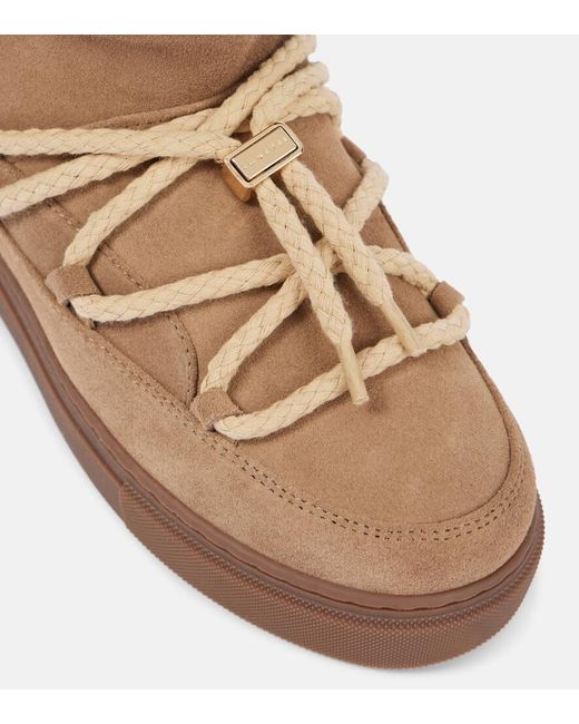Botines De Ante Con Forro De Borrego Inuikii de color Brown
