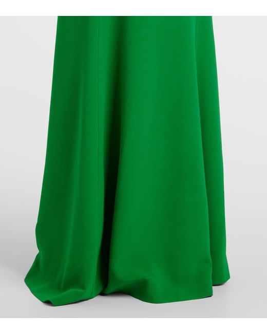 Elie Saab Green Cady Gown