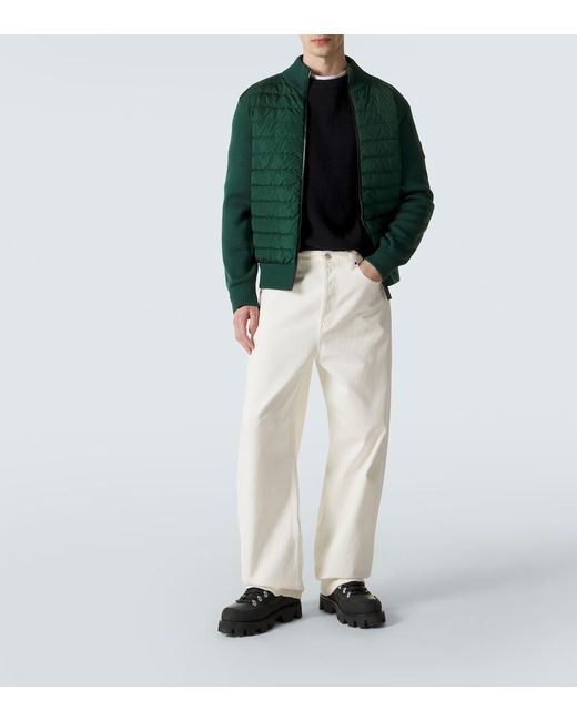 Canada Goose Green Hybridge Wool Down Jacket for men