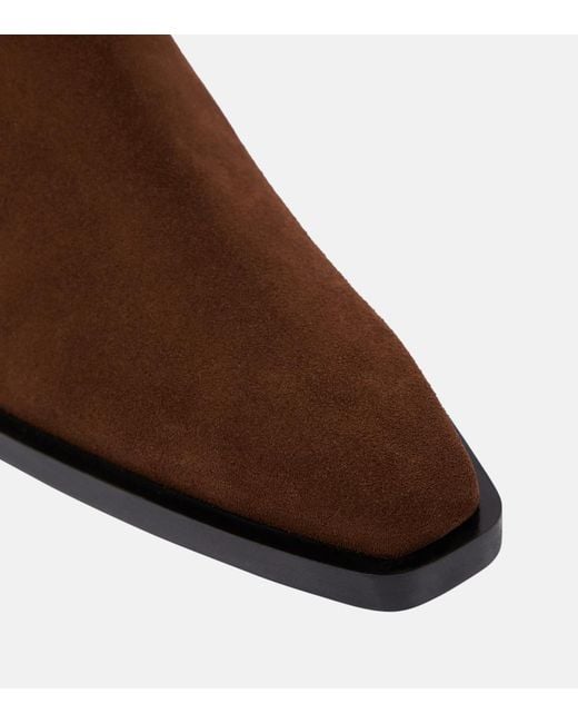 Proenza Schouler Brown Bronco Suede Chelsea Boots