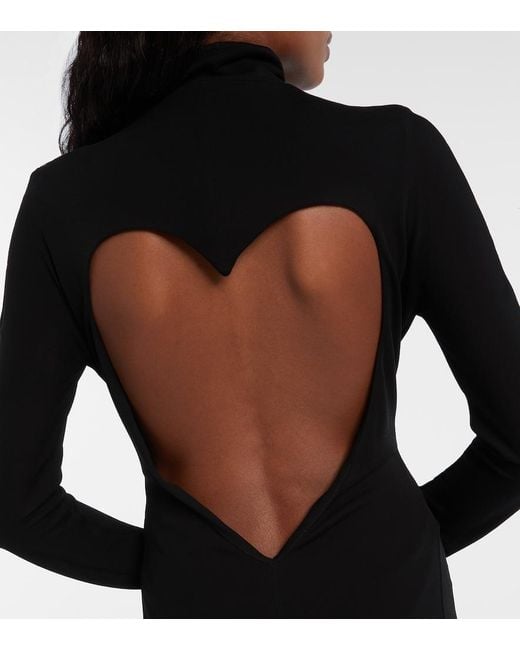Alaïa Black Crepe Long Dress