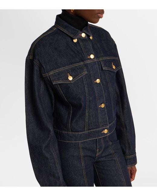 Ulla Johnson Blue Agata Caped Denim Jacket
