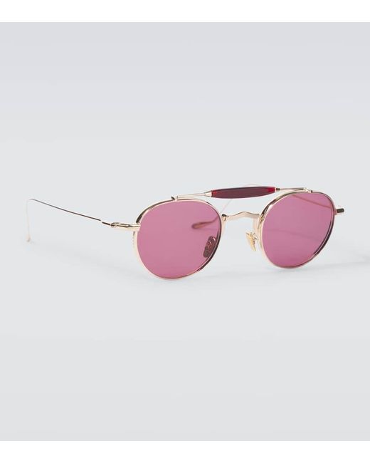 Jacques Marie Mage Pink Dasan Aviator Sunglasses for men