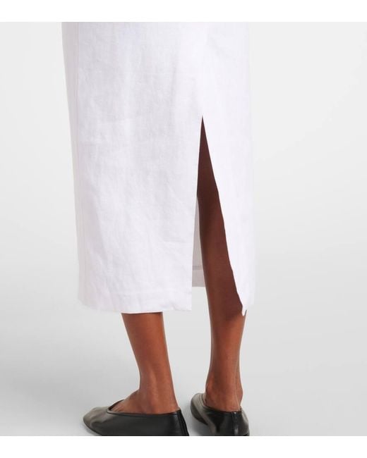 Posse White Alice Midi Dress