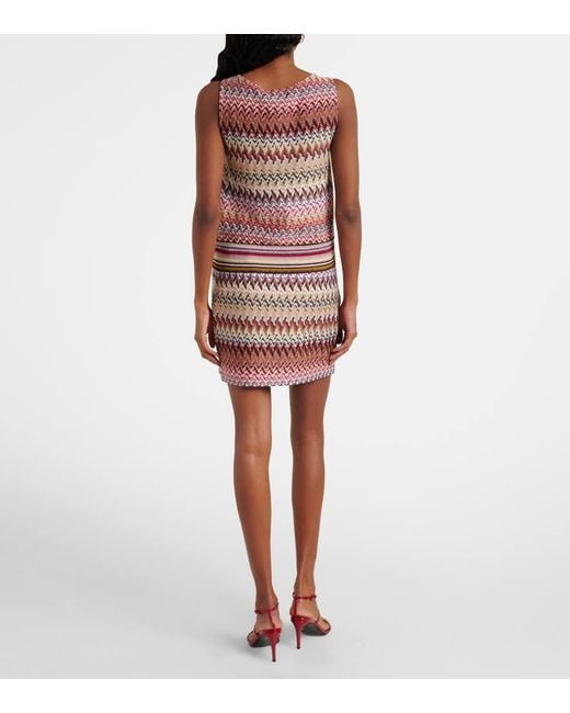 Missoni Pink Zigzag Lame Top