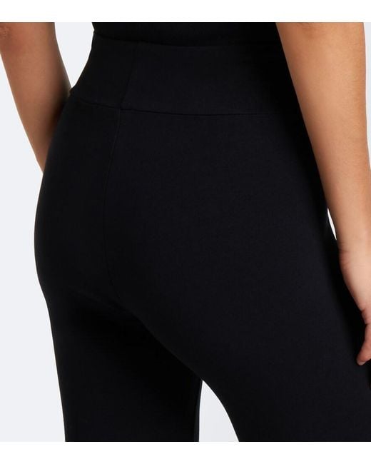 Magda Butrym Black Mid-Rise Cotton-Blend Tights